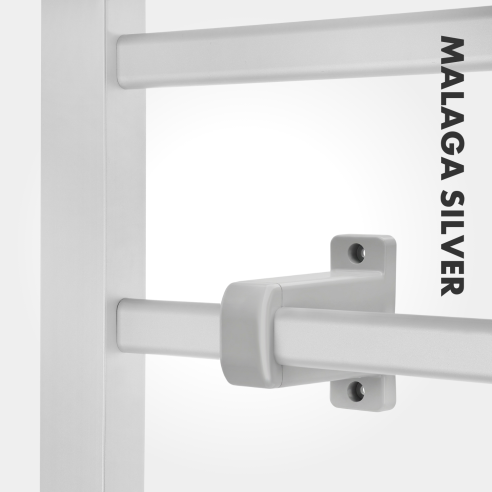 MALAGA SILVER 100 W Bathroom Ladder Heater | Electric, IP24, 2-in-1