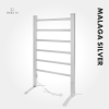 MALAGA SILVER 100 W Bathroom Ladder Heater | Electric, IP24, 2-in-1