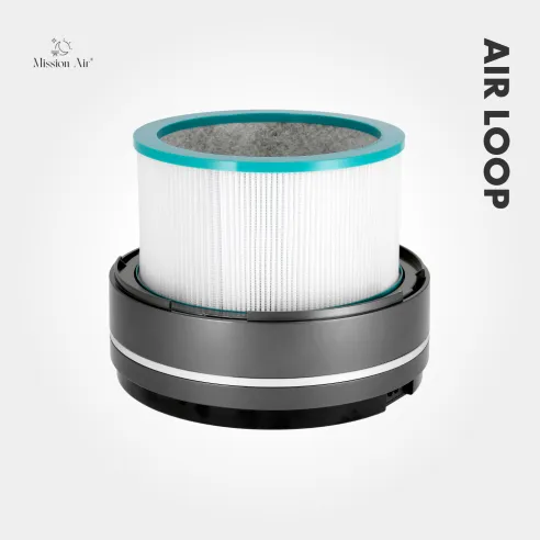 Wentylator bezłopatkowy AirLoop | HEPA, 8 prędkości, 67 cm | Szary