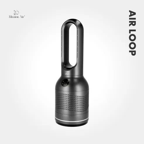 AirLoop Bladeless Fan | HEPA, 8 Speeds, 67 cm, Grey