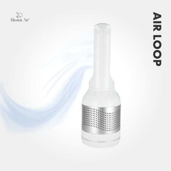 AirLoop Bladeless Fan | HEPA, 8 Speeds, 67 cm, White