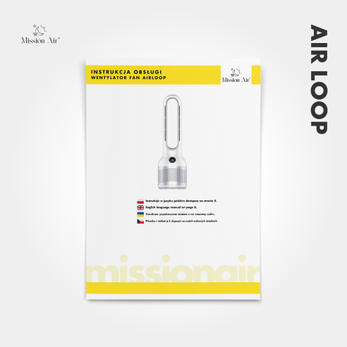 AirLoop Bladeless Fan | HEPA, 8 Speeds, 67 cm, White