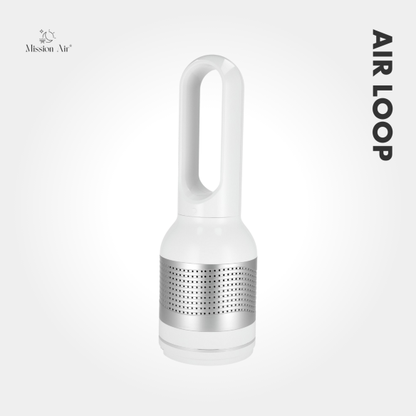 AirLoop Bladeless Fan | HEPA, 8 Speeds, 67 cm, White