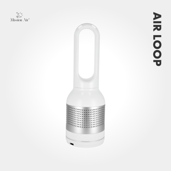 AirLoop Bladeless Fan | HEPA, 8 Speeds, 67 cm, White