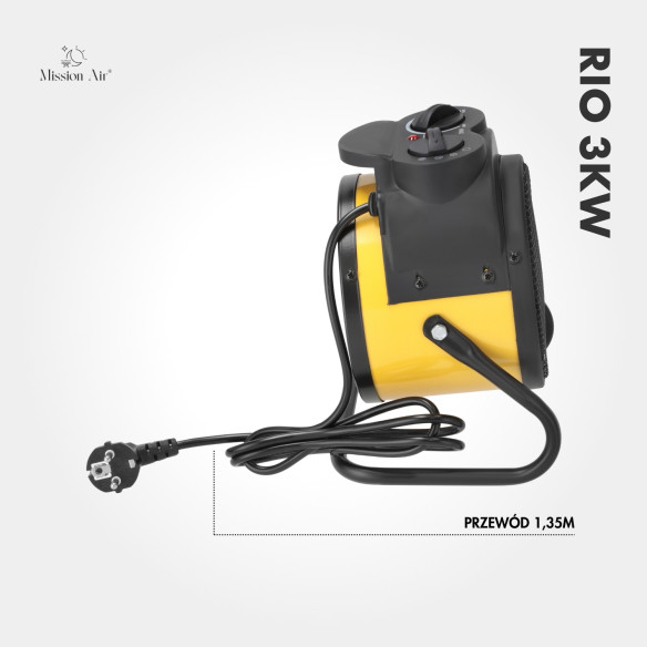 RIO PTC 3000 W Electric Air Heater | Compact