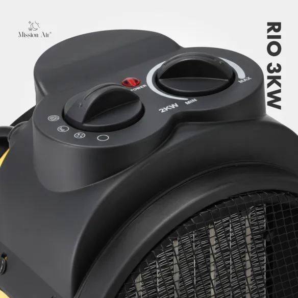 Elektryczna nagrzewnica powietrza RIO PTC 3000 W | Kompaktowa