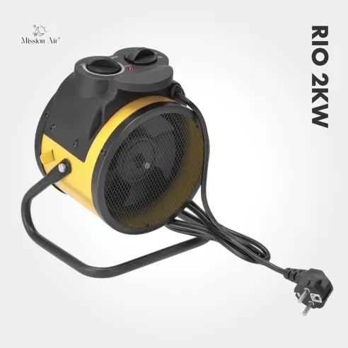 Elektryczna nagrzewnica powietrza RIO PTC 2000 W | Kompaktowa