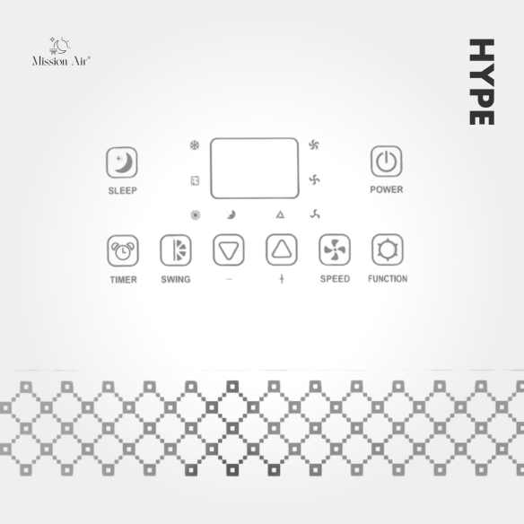 HYPE 4 kW WiFi Portable Air Conditioner | 4-in-1 for up to 45 m²