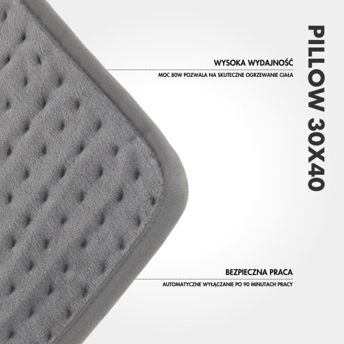 Poduszka grzewcza PILLOW 30×40 cm | Elektryczna, miękka