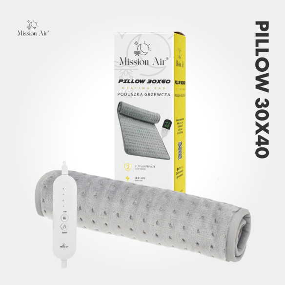 Poduszka grzewcza PILLOW 30×40 cm | Elektryczna, miękka