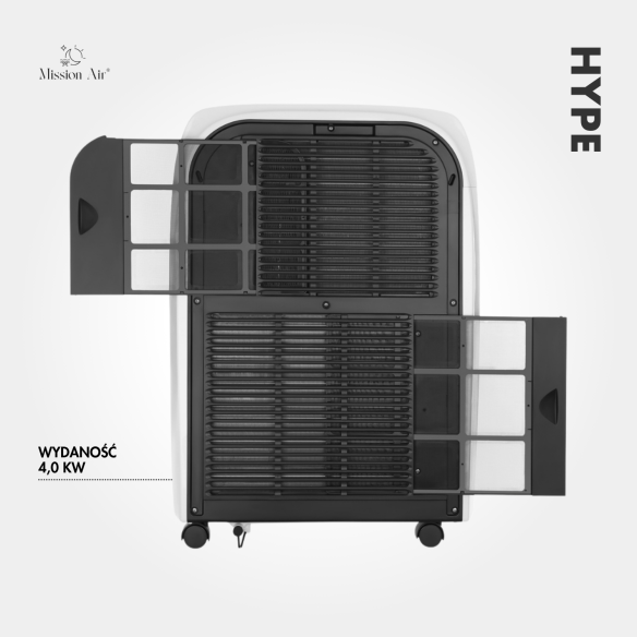 Klimatyzator przenośny HYPE 4 kW WiFi | 4w1 do 45 m²
