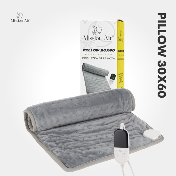 Poduszka grzewcza PILLOW 30×60 cm | Elektryczna, na plecy