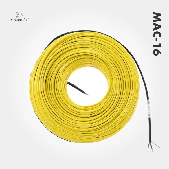 MAC-16 Heating Cable | 16 W/m, Length 7.5–154 m, Indoor Use