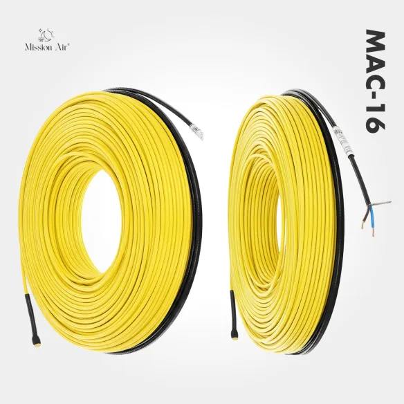 Przewód grzewczy MAC-16 | 16 W/mb, długość 7,5–154 m, wewnętrzny