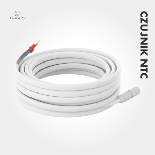 Czujnik temperatury podłogowy NTC 10kΩ 3 m | Biały