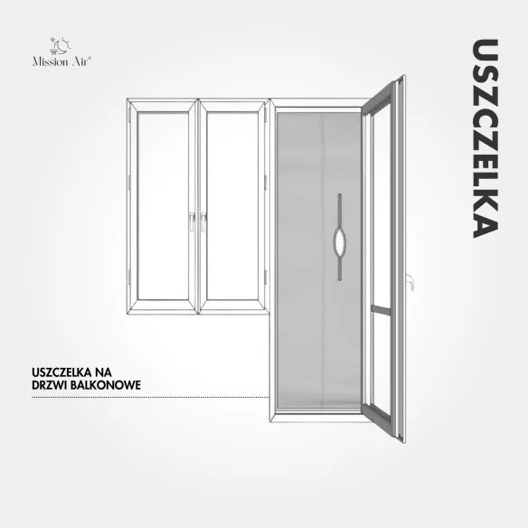 Uszczelka Air Lock do drzwi balkonowych | Do klimatyzatorów przenośnych