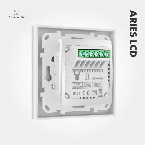 ARIES LCD Room Temperature Controller | White