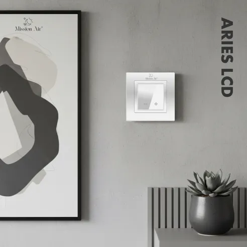 Regulator temperatury ARIES LCD pokojowy | Biały