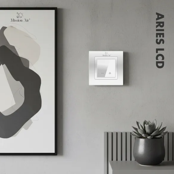 Regulator temperatury ARIES LCD pokojowy | Biały