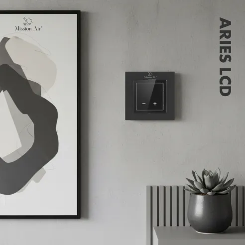 ARIES LCD Room Temperature Controller | Black