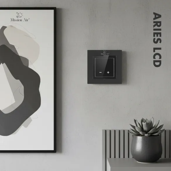 ARIES LCD Room Temperature Controller | Black