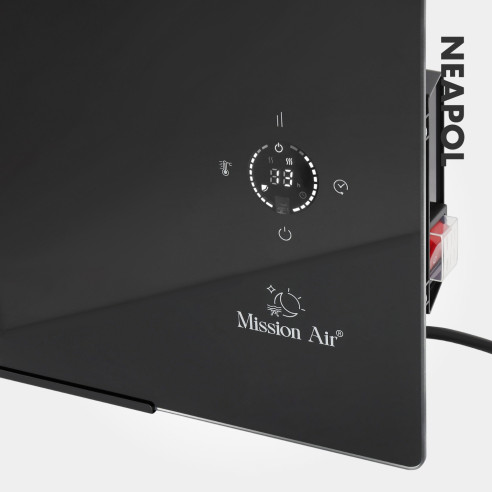 NEAPOL 1200 W Convector Heater | Glass Panel, WiFi, Black