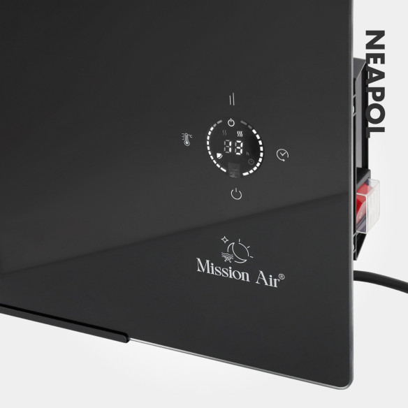 NEAPOL 1200 W Convector Heater | Glass Panel, WiFi, Black