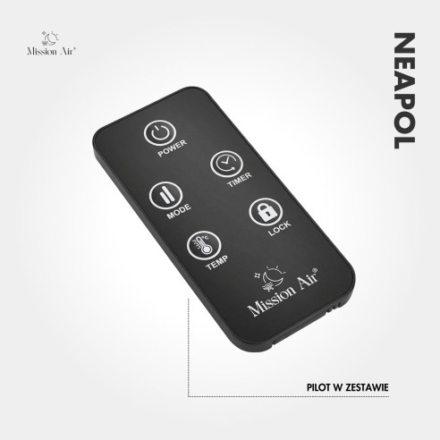 NEAPOL 1200 W Convector Heater | Glass Panel, WiFi, Black