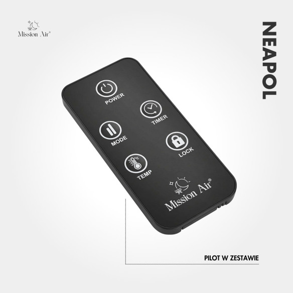 NEAPOL 1200 W Convector Heater | Glass Panel, WiFi, Black