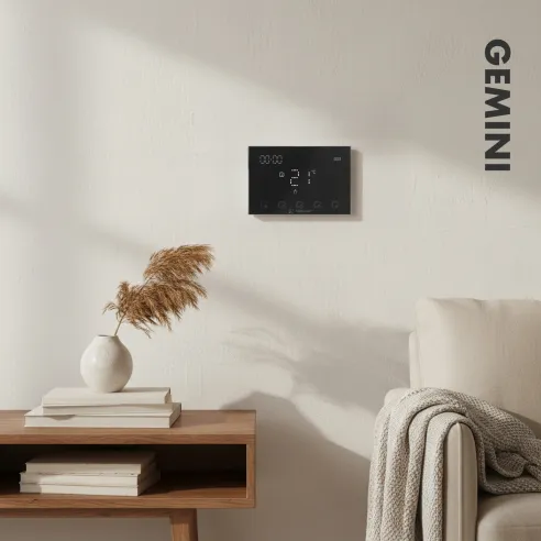 Regulator temperatury GEMINI WiFi radiowy | Czarny