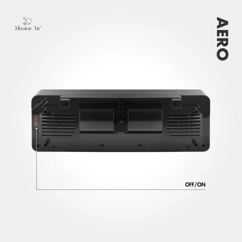 AERO 2000 W PTC Air Curtain | 54 cm, Black