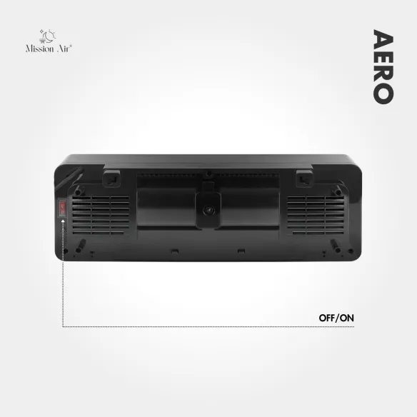 AERO 2000 W PTC Air Curtain | 54 cm, Black