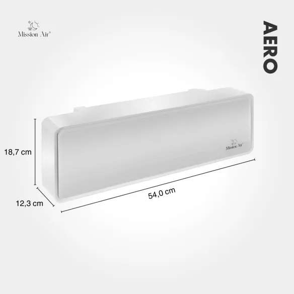 Kurtyna powietrzna AERO 2000 W PTC | 54cm, Biała