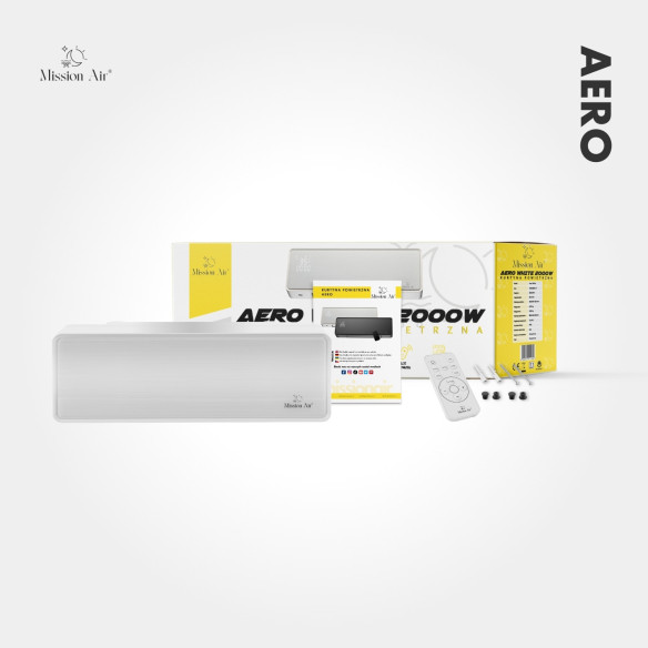 AERO 2000 W PTC Air Curtain | 54 cm, White