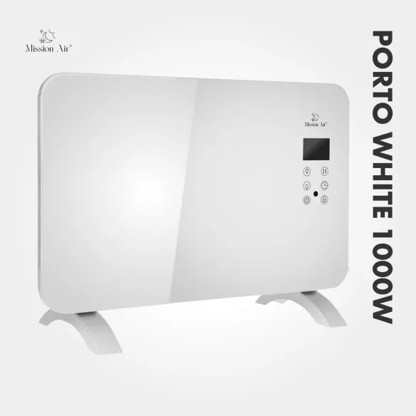 Grzejnik konwektorowy PORTO 1000 W | Elektryczny, Biały