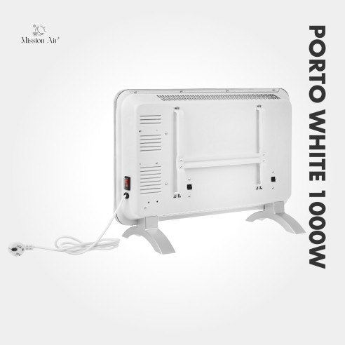 PORTO 1000 W Convector Heater | Electric, White