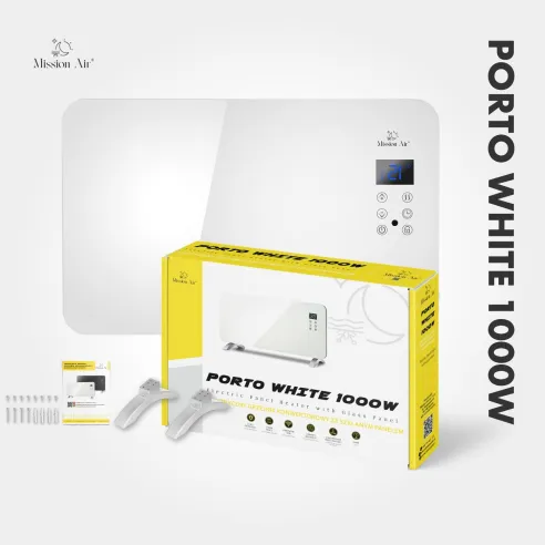 Grzejnik konwektorowy PORTO 1000 W | Elektryczny, Biały