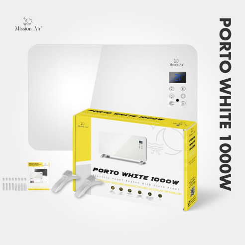 PORTO 1000 W Convector Heater | Electric, White