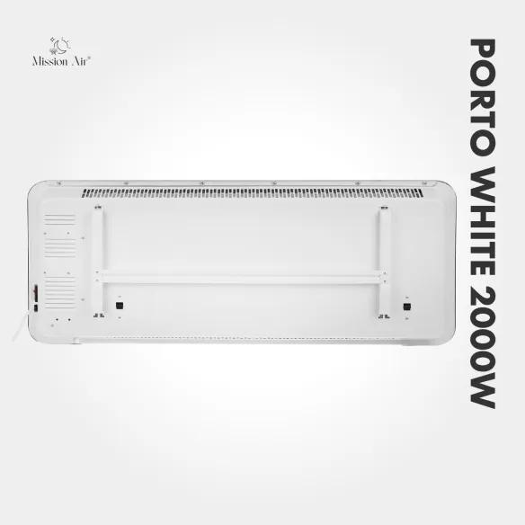 Grzejnik konwektorowy PORTO 2000 W | Elektryczny, Biały