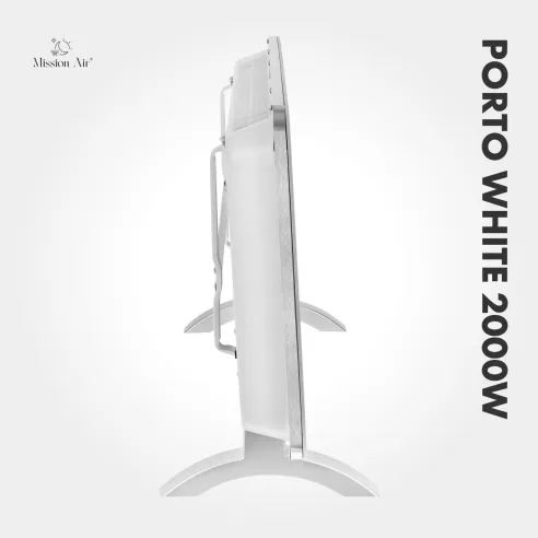 Grzejnik konwektorowy PORTO 2000 W | Elektryczny, Biały