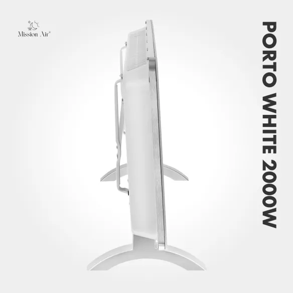 Grzejnik konwektorowy PORTO 2000 W | Elektryczny, Biały