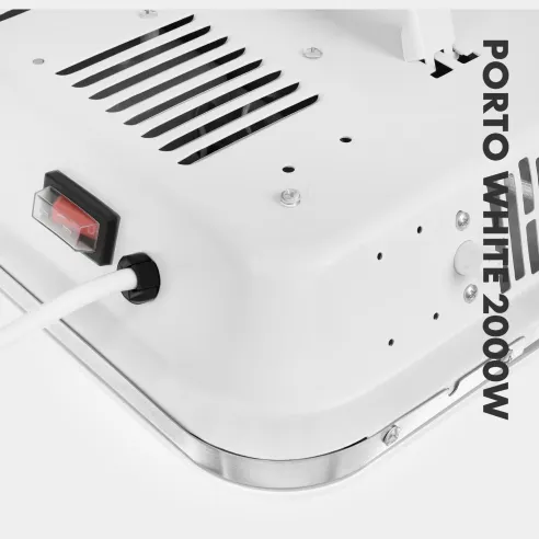 Grzejnik konwektorowy PORTO 2000 W | Elektryczny, Biały