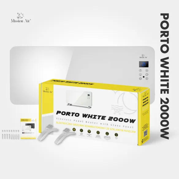 PORTO 2000 W Convector Heater | Electric, White