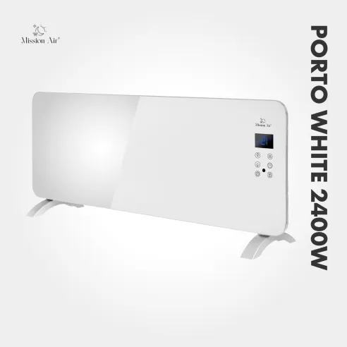 Grzejnik konwektorowy PORTO 2400 W | Elektryczny, Biały