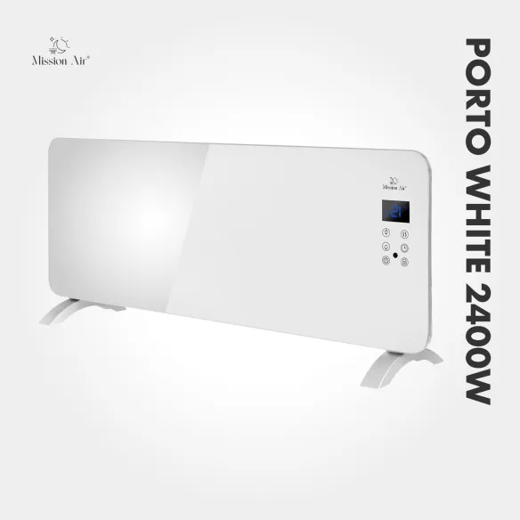 Grzejnik konwektorowy PORTO 2400 W | Elektryczny, Biały