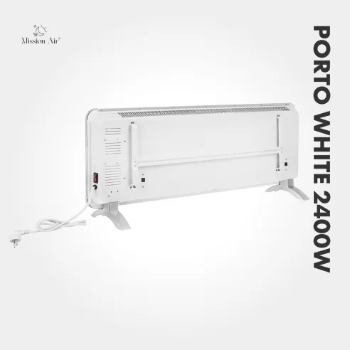 Grzejnik konwektorowy PORTO 2400 W | Elektryczny, Biały
