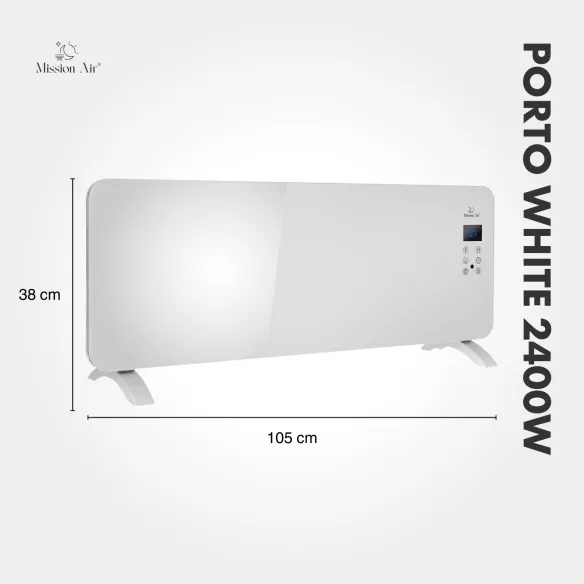 PORTO 2400 W Convector Heater | Electric, White