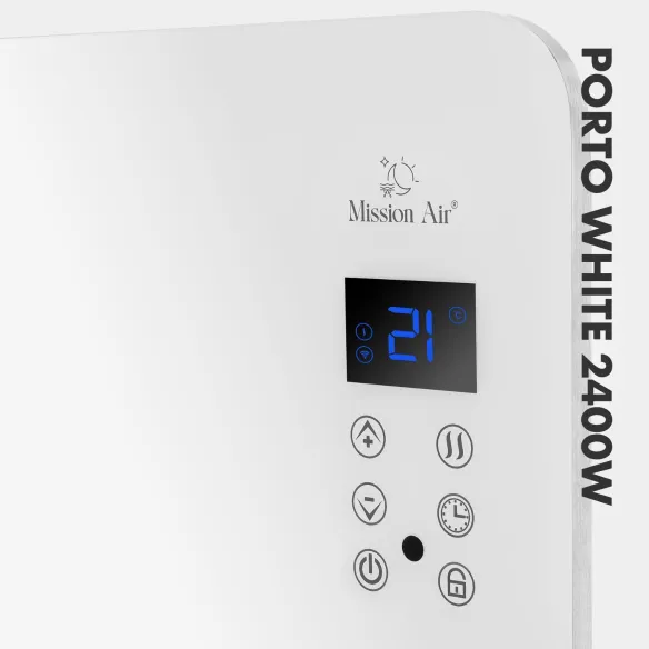 PORTO 2400 W Convector Heater | Electric, White