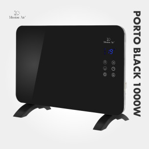 PORTO 1000 W Convector Heater | Electric, Black 2