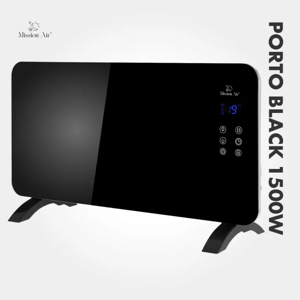 PORTO 1500 W Convector Heater | Electric, Black